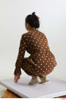    Aera  1 brown dots dress casual dressed kneeling white oxford shoes whole body 0004.jpg
